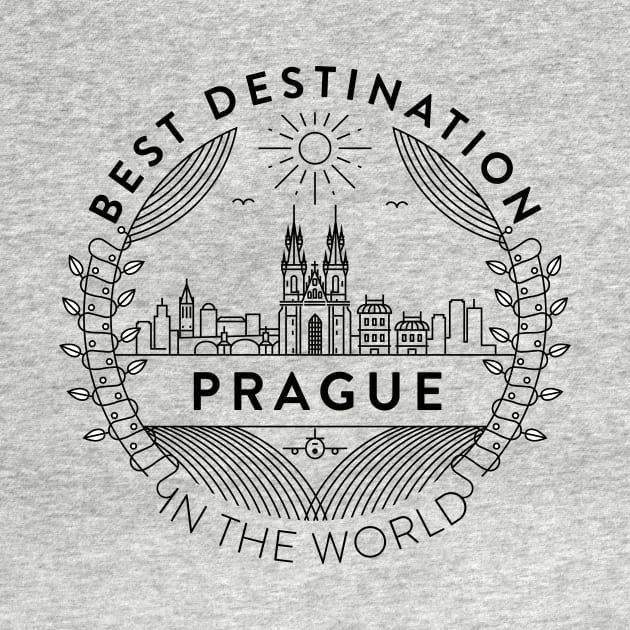 Prague Minimal Badge Design by kursatunsal